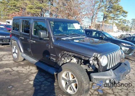 2019 Jeep Wrangler Unlimited Sahara 4X4 z USA, uszkodzony, nr VIN 1C4HJXEG6KW577369